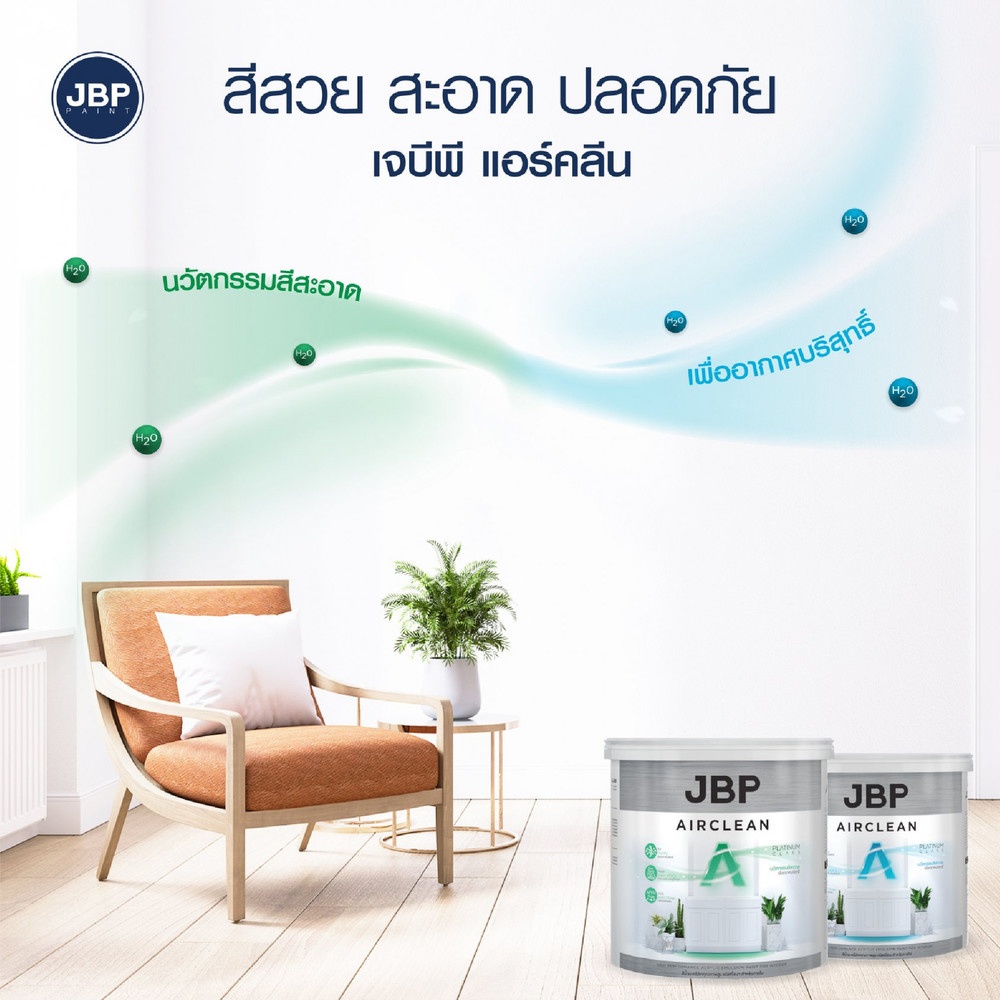 JBP สีน้ำทาภายใน Airclean SG BASE B 2.5 กล