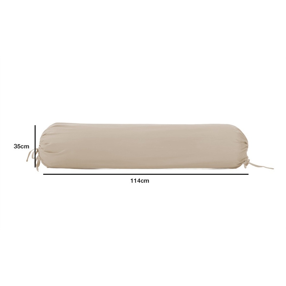 Truffle ปลอกหมอนข้าง 1 ชิ้น รุ่น Rina-01 ขนาด 35x114 ซม. สีกากี