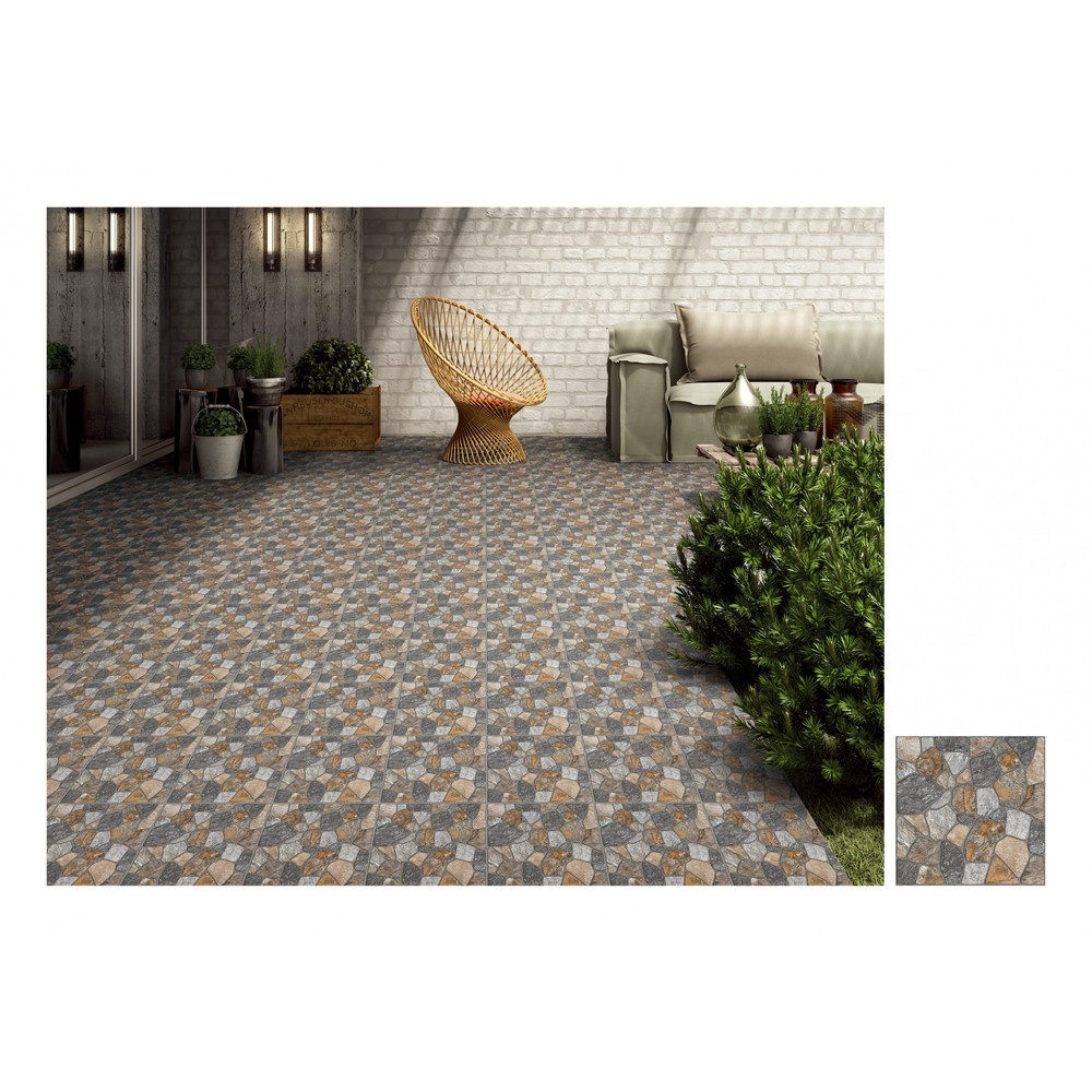 Marbella กระเบื้องเซรามิคปูพื้น 40X40 ซม. รุ่น ร็อคก้า ZYK0602 Matt (12P)
