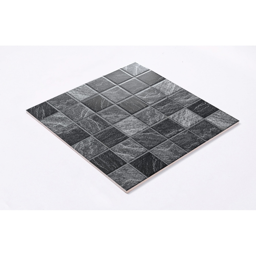 Marbella กระเบื้องเซรามิคปูพื้น 40X40 ซม. รุ่น แบล็ค แชท CZYM34515 Matt sugar (12P)