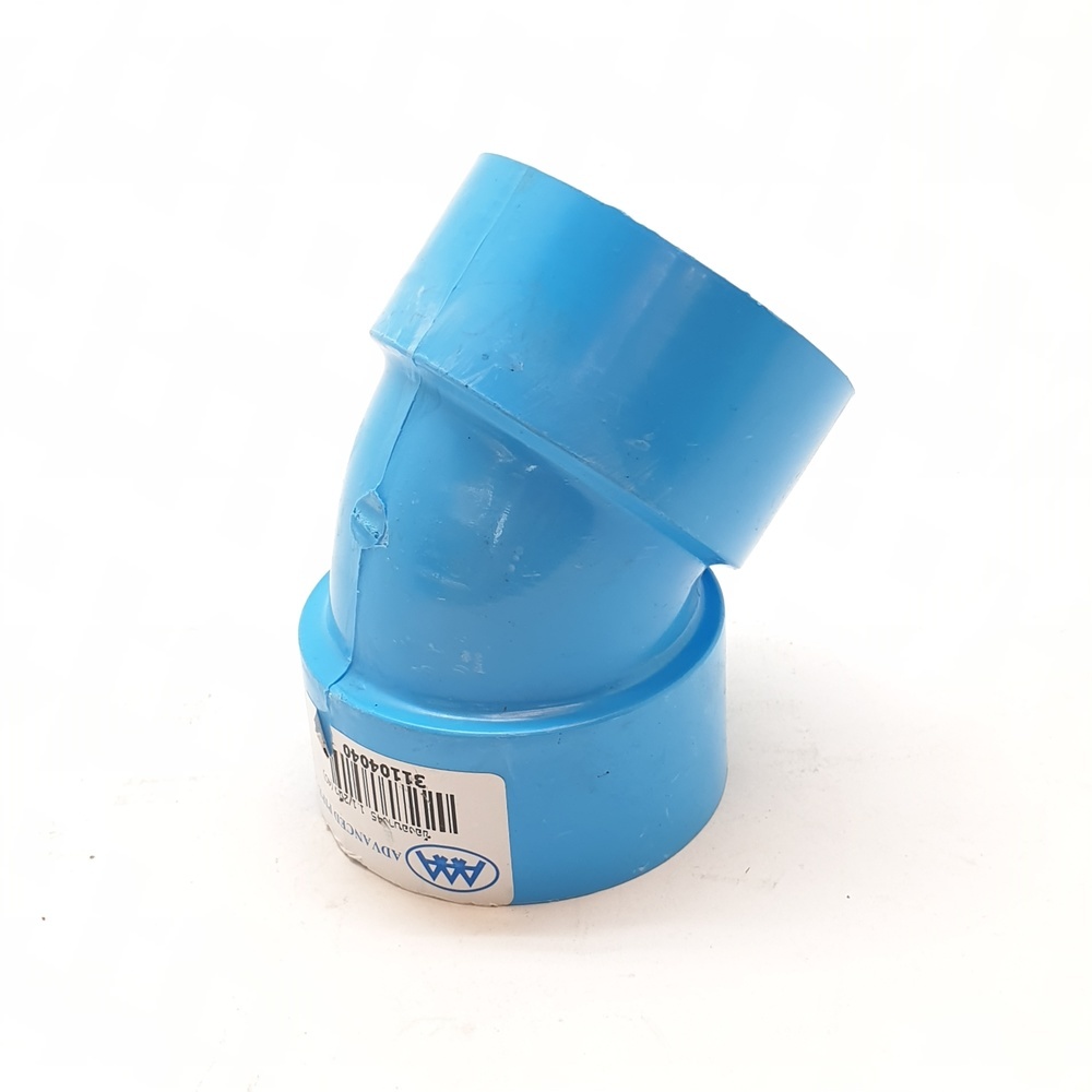 AAA ข้องอ 45 บาง 1 1/2"(40) ชั้น 8.5 สีฟ้า