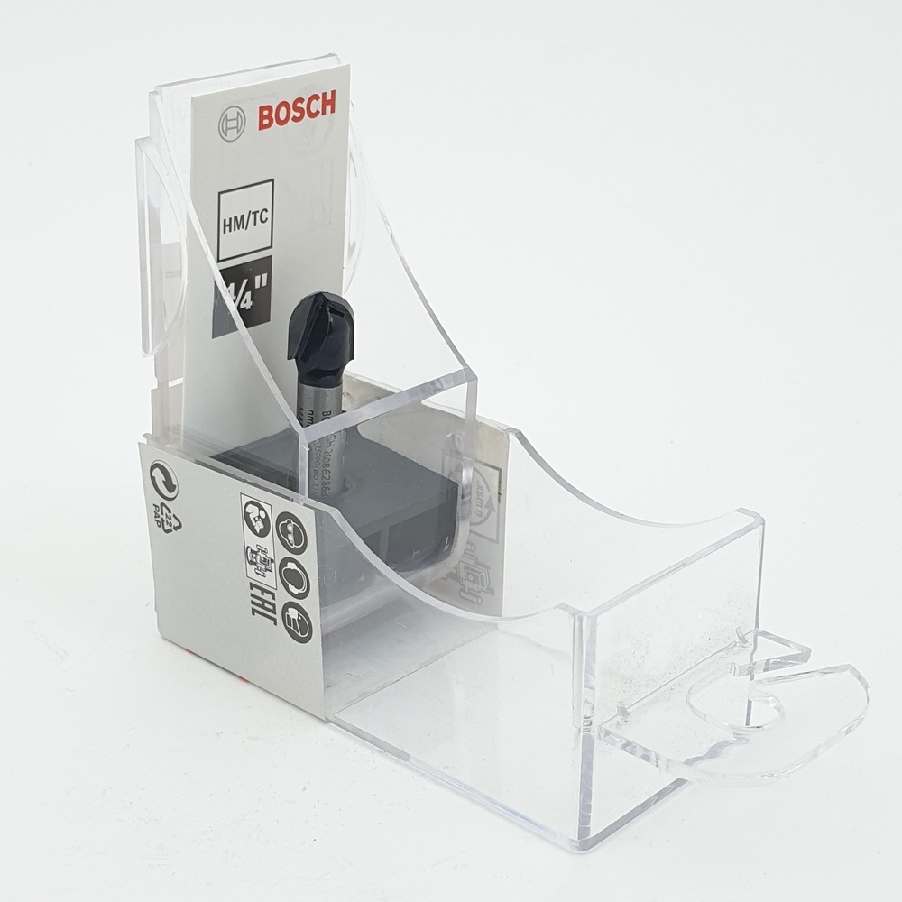 BOSCH ดอกเซาะแกน Dia 9.5mm 1/4" (3/8 X 3/8 X R3/16 X1 9/16) #632