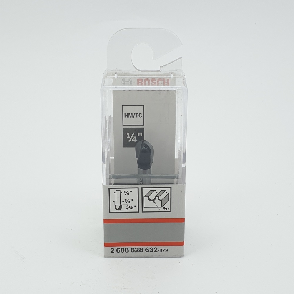 BOSCH ดอกเซาะแกน Dia 9.5mm 1/4" (3/8 X 3/8 X R3/16 X1 9/16) #632