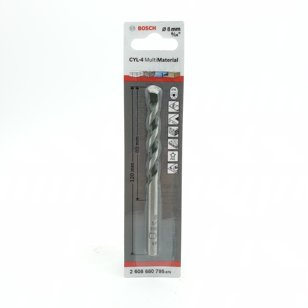 BOSCH ดอกเจาะอเนกประสงค์ก้านกลม CYL-4 : 8x80/120 มม.