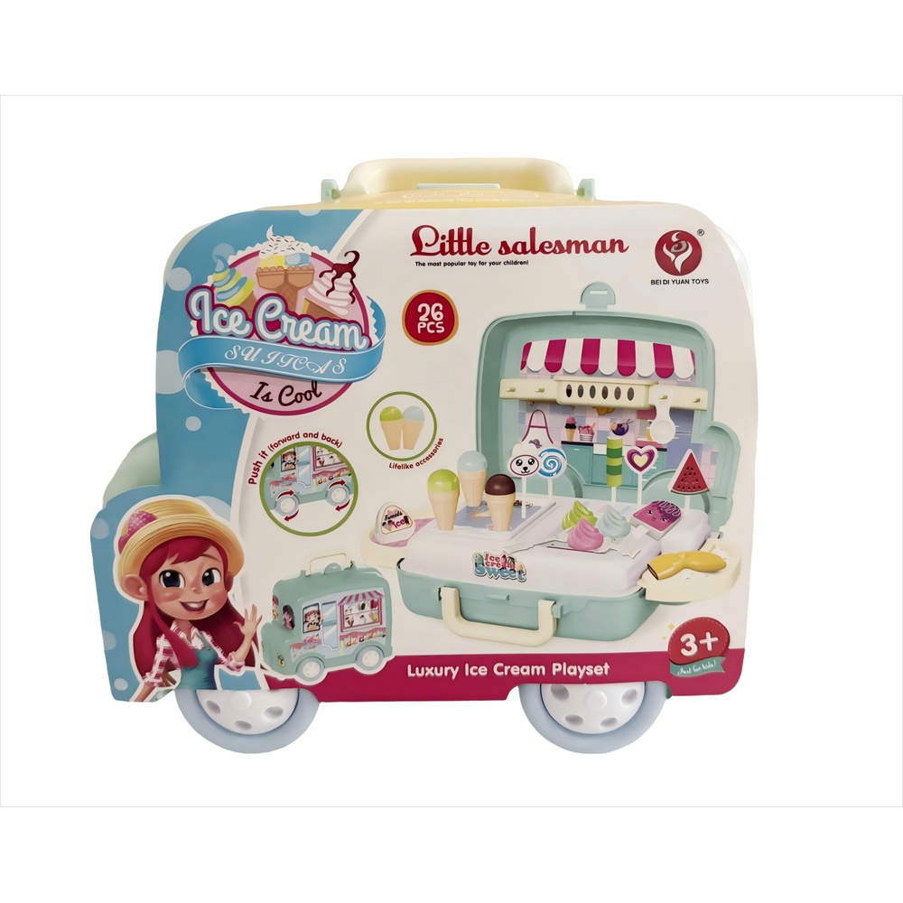 TOYS ของเล่นชุดอุปกรณ์ไอศกรีม รุ่น 922-83 ขนาด 25x11x24.5 ซม. คละสี