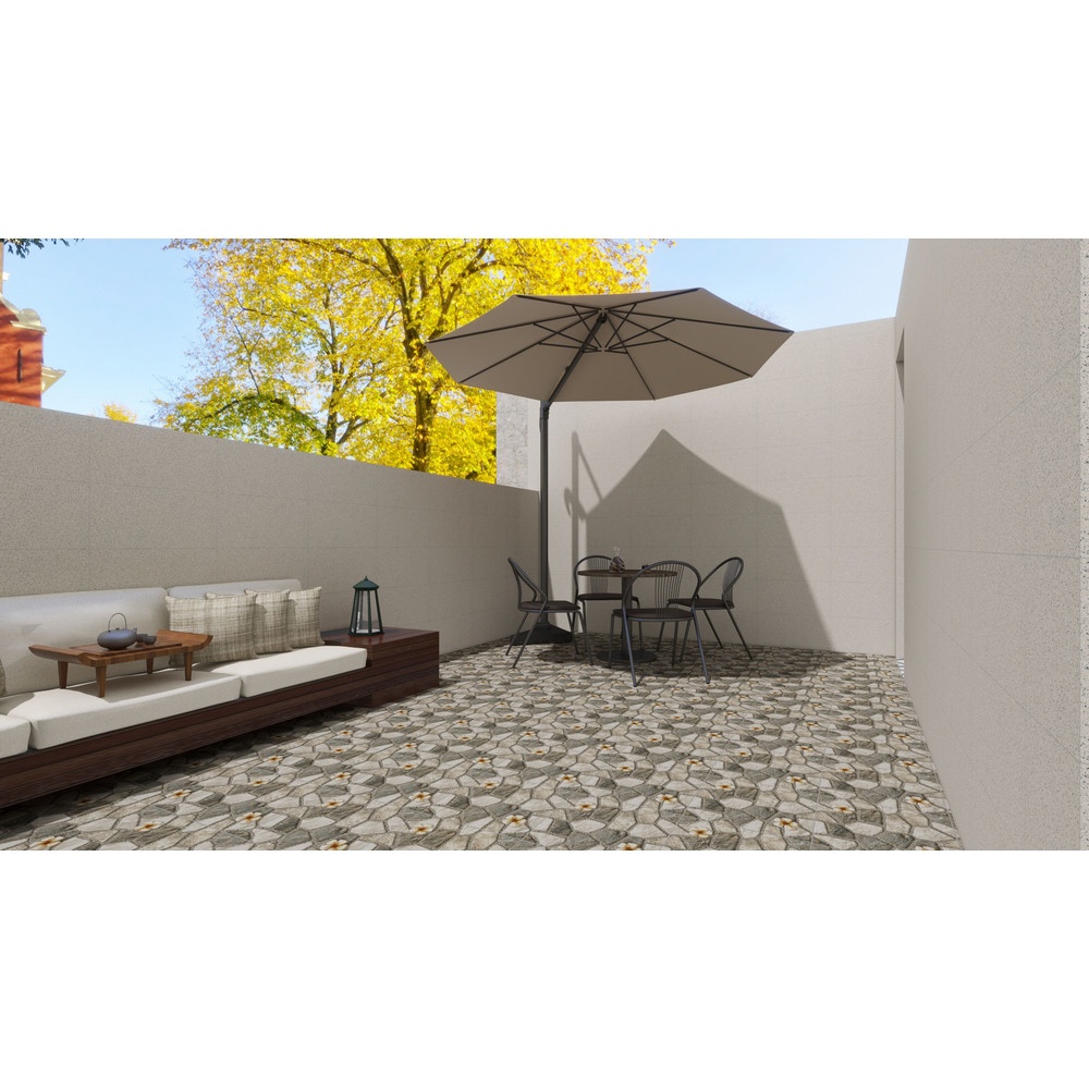 Marbella กระเบื้องเซรามิคปูพื้น 40X40 ซม. รุ่น FJL405 Matt (12P)
