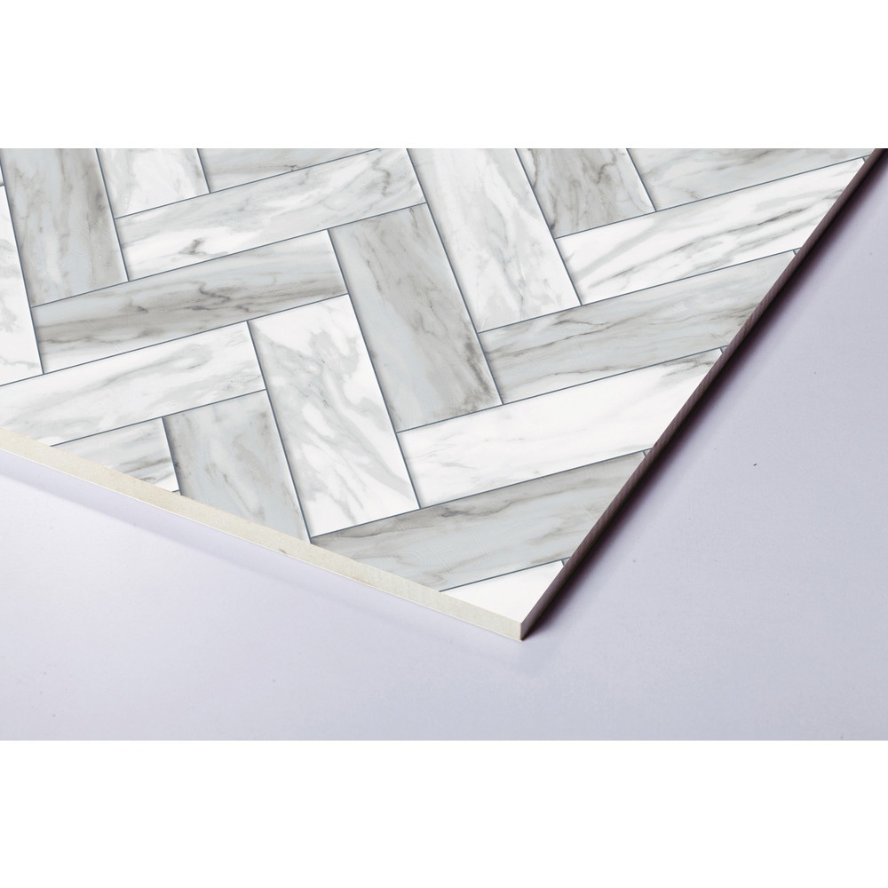 Marbella กระเบื้องเซรามิคปูพื้น 40X40 ซม. รุ่น โมเดิลวูท HS68 Gloss Flat (12P)