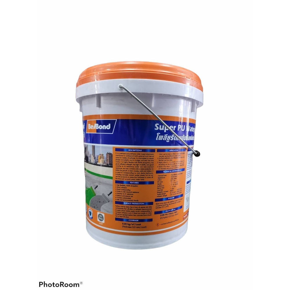 BESBOND โพลียูรีเทนกันซึมชนิดพร้อมใช้ ขนาด 20 กก.  สีเขียว