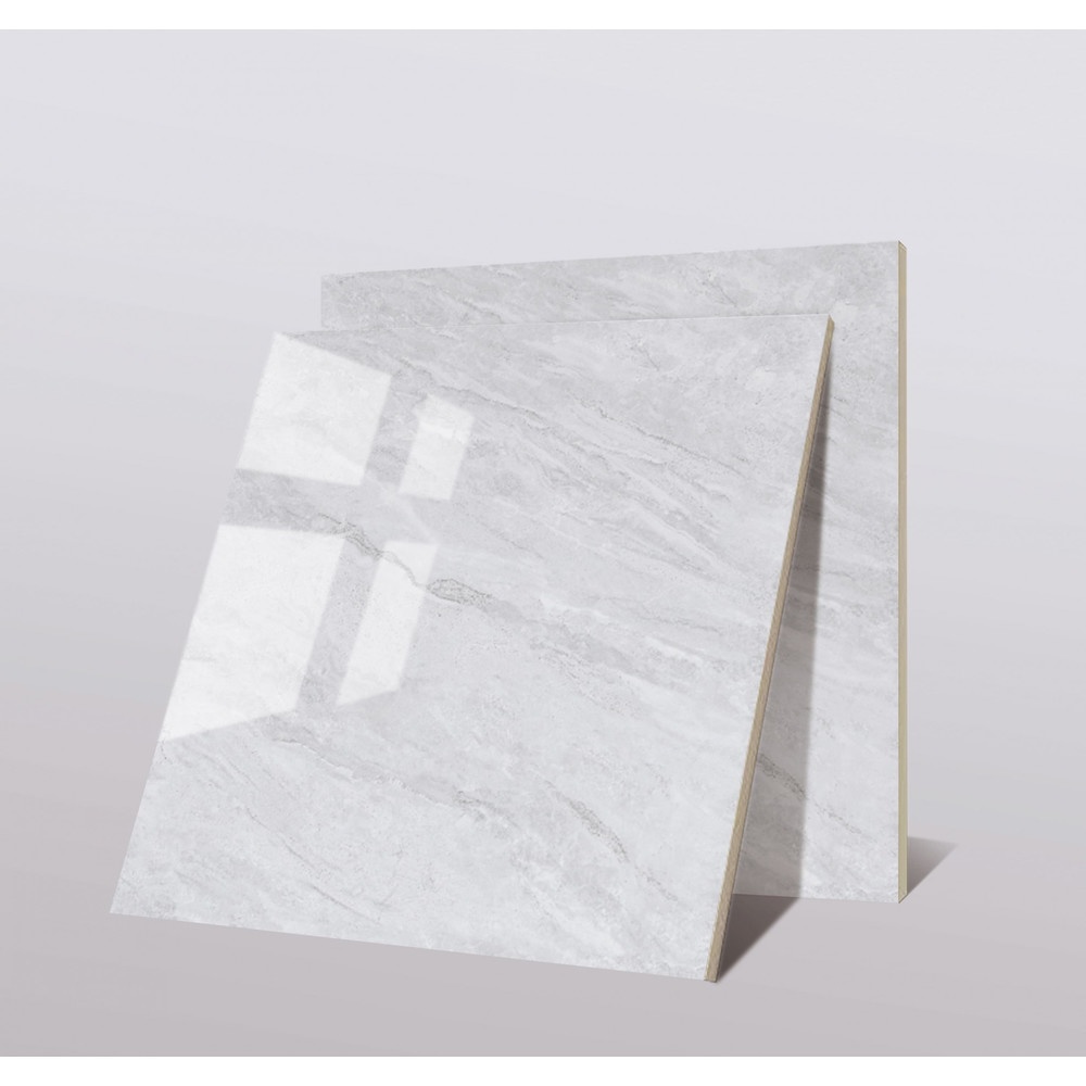 Marbella กระเบื้องพอร์ซเลน 80x80 ซม. วีร่า-ไวท์เกรย์ Random (Glossy) DSLW098 (3pcs)