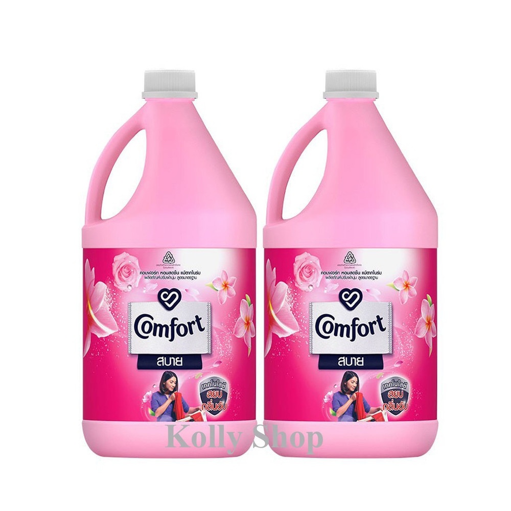 COMFORT น้ำยาปรับผ้านุ่ม  คอมฟอร์ท สูตรมาตรฐาน ขนาด  2800 มล. สีชมพู