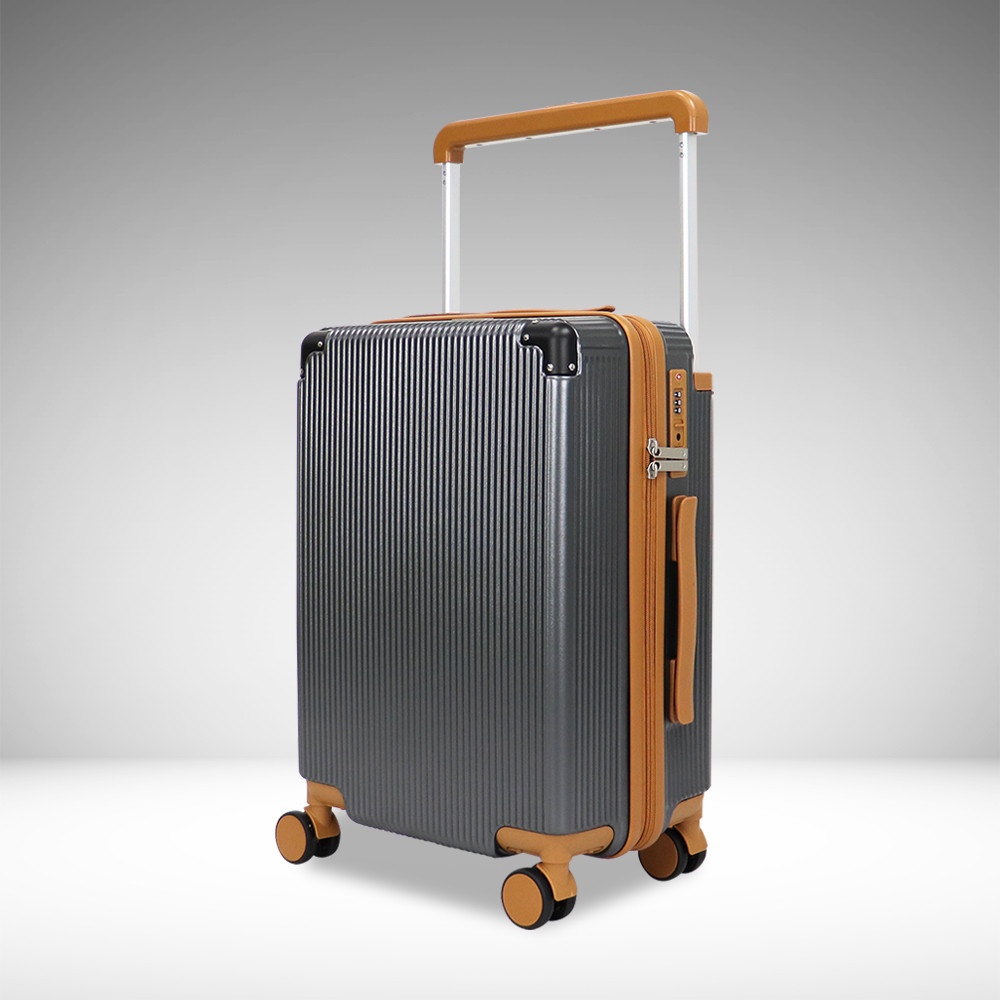 WETZLARS กระเป๋าเดินทางแบบด้านจับยาว ขนาด 24 นิ้ว  รุ่น Jasper-02 ขนาด 23x37x55 ซม. สีเทาเข้ม