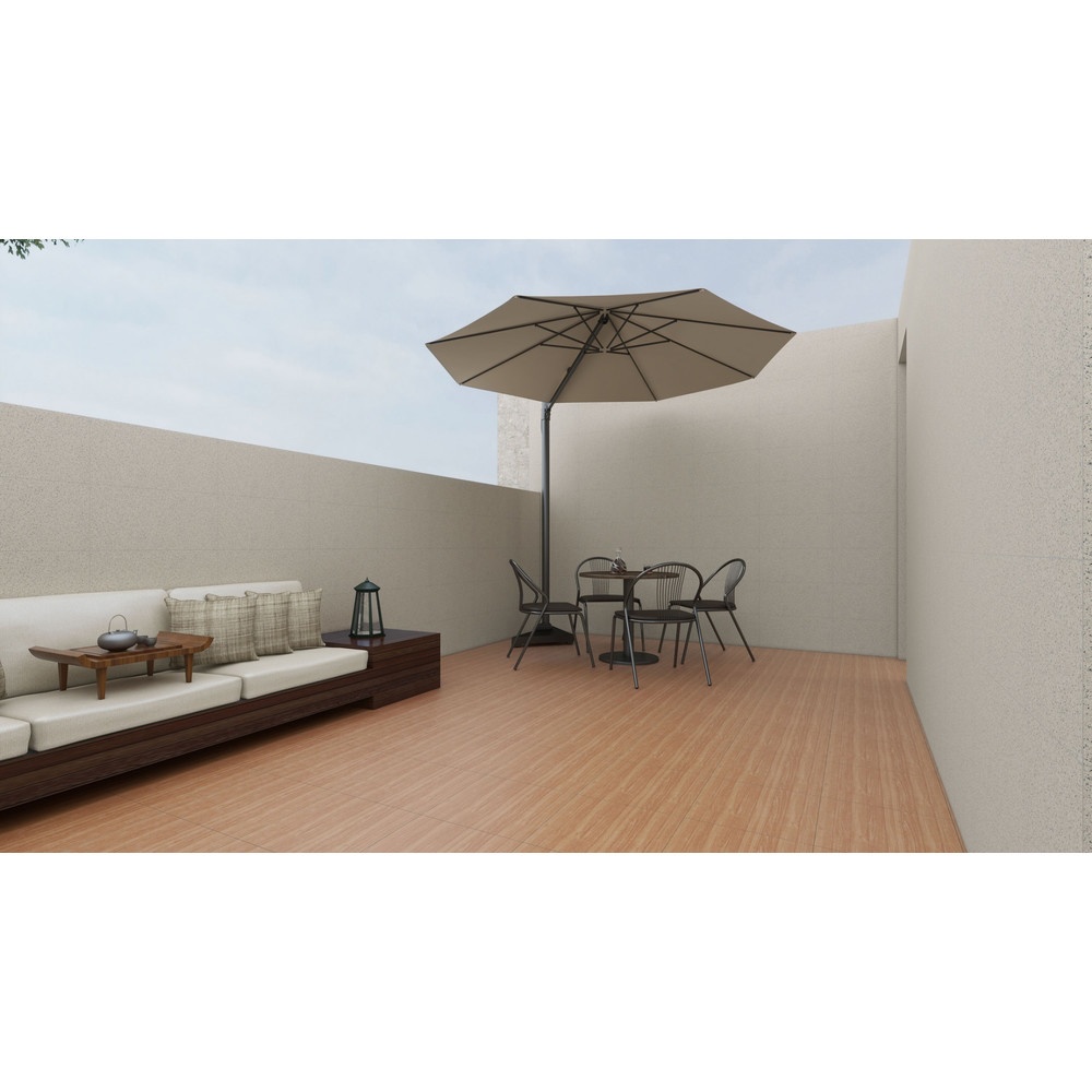 Marbella กระเบื้องเซรามิคปูพื้น 40X40 ซม. รุ่น วูดเยลโลบราว S404 Satin (12P)