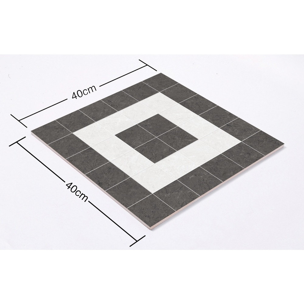 Marbella กระเบื้องเซรามิคปูพื้น 40X40 ซม. รุ่น พอลโล่ เทา ZYB167 Matt (12P)