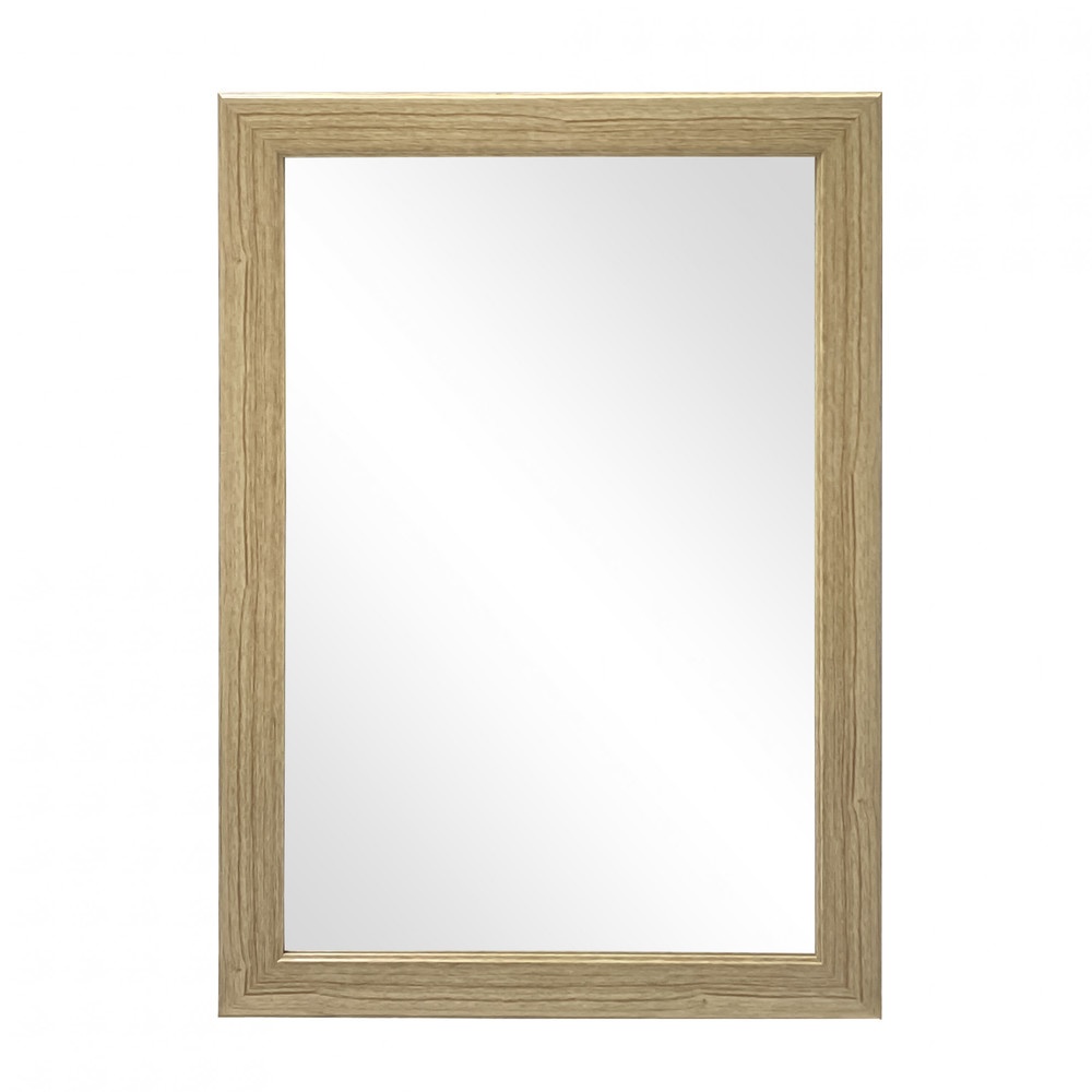 Nice กระจกมีกรอบ (PS)  รุ่น ดาริน-เนทูรัล ขนาด 40x60 ซม. สีไม้ธรรมชาติ