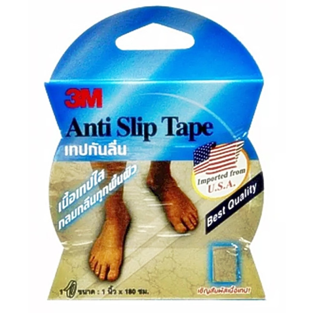3M เทปกันลื่น ชนิดม้วนสีใส ขนาด 1" X 180 ซม.