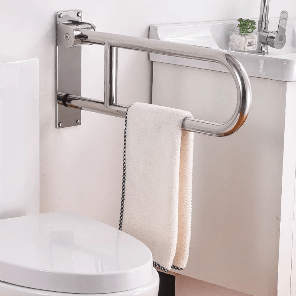 Verno ราวทรงตัวสแตนเลส 304 แบบพับเก็บได้ รุ่น VN-3260U ขนาด 60x7.8x27.8 ซม. สีแฮร์ไลน์