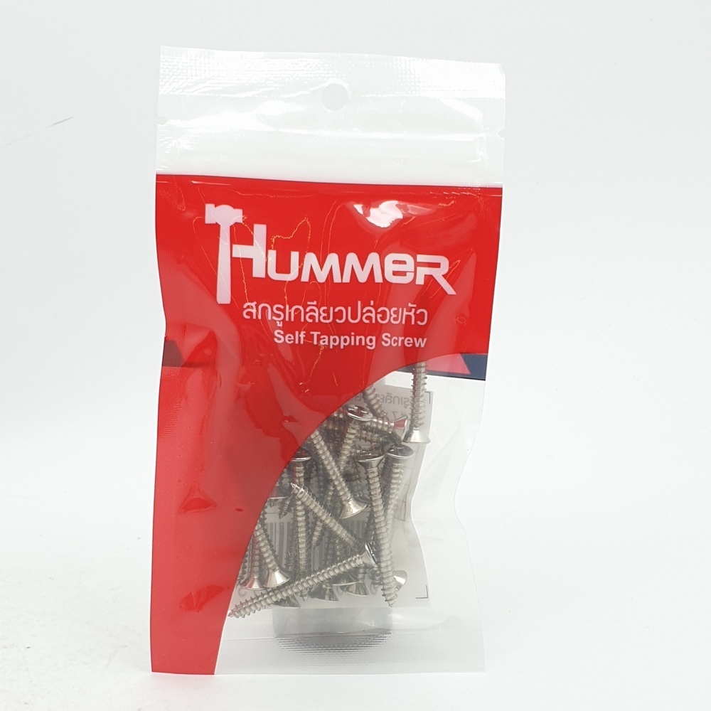 HUMMER สกรูเกลียวปล่อยหัว F-HM7112 ขนาด 7x1-1/2" (25ตัว/แพ็ค)