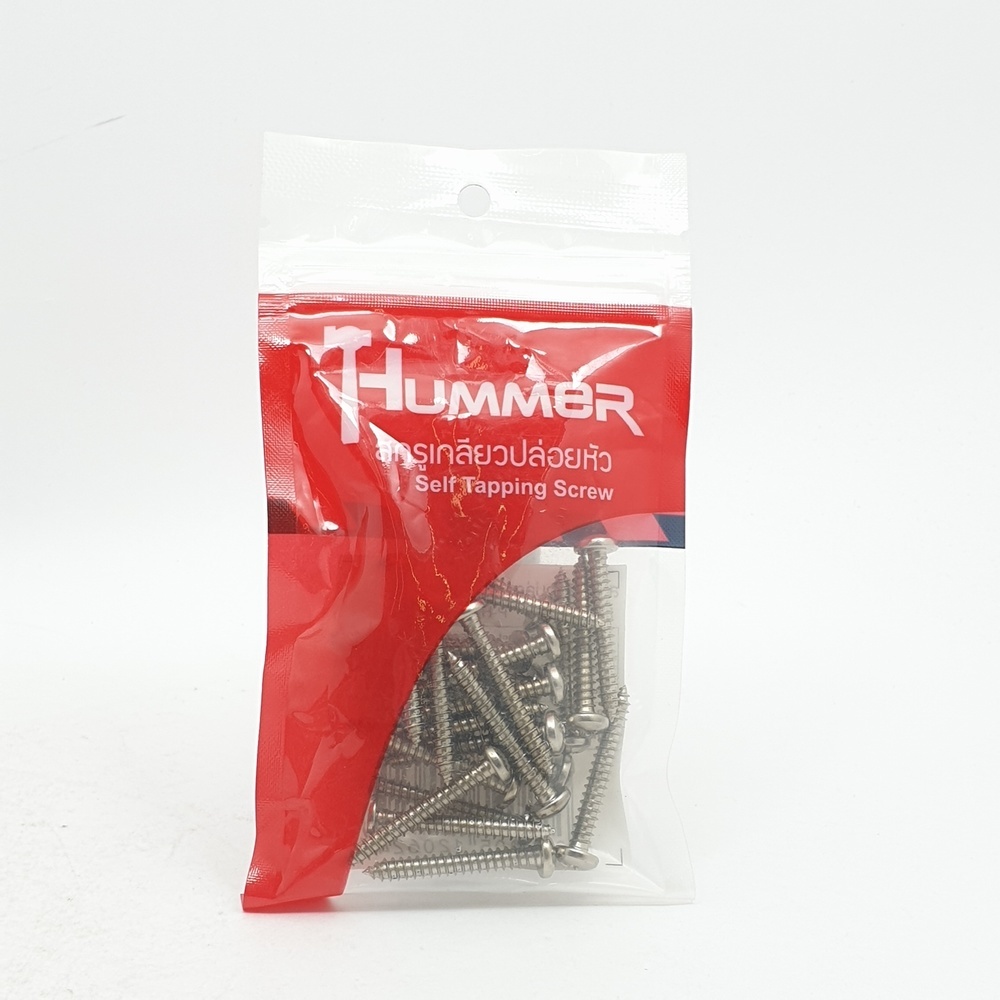 HUMMER สกรูเกลียวปล่อยหัว P-HM8114 ขนาด 8X1-1/4" (25ตัว/แพ็ค)
