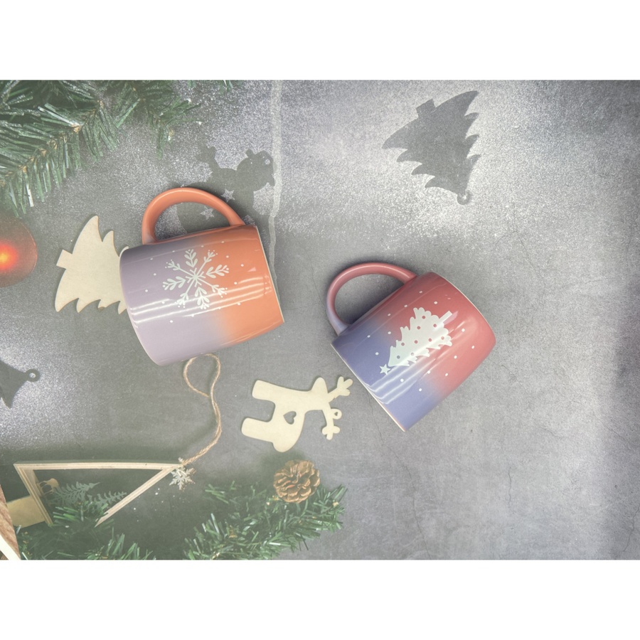 AILO แก้วเซรามิค 8.5 ซม. 350 มล. SNOW-04 สีขาว