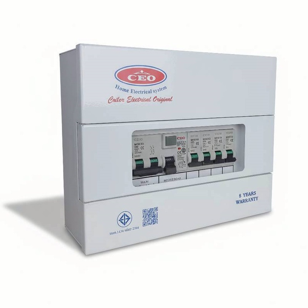 CEO เครื่องตัดไฟฟ้าอัตโนมัติ 4 ช่อง 63A กันดูด