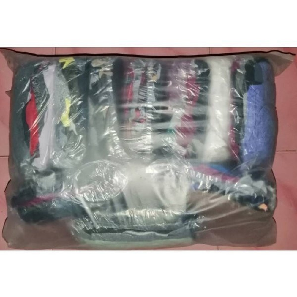 ผ้าเย็บวนคละสี น้ำหนัก 10 กิโลกรัม ขนาด 10 นิ้ว
