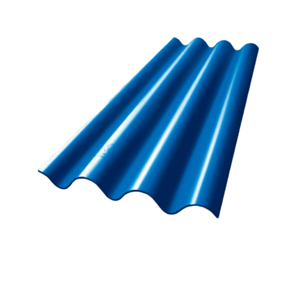 ห้าห่วง กระเบื้องหลังคาไตรลอน 0.50x50x120ซม. สีฟ้ามุกแพลทตินั่ม