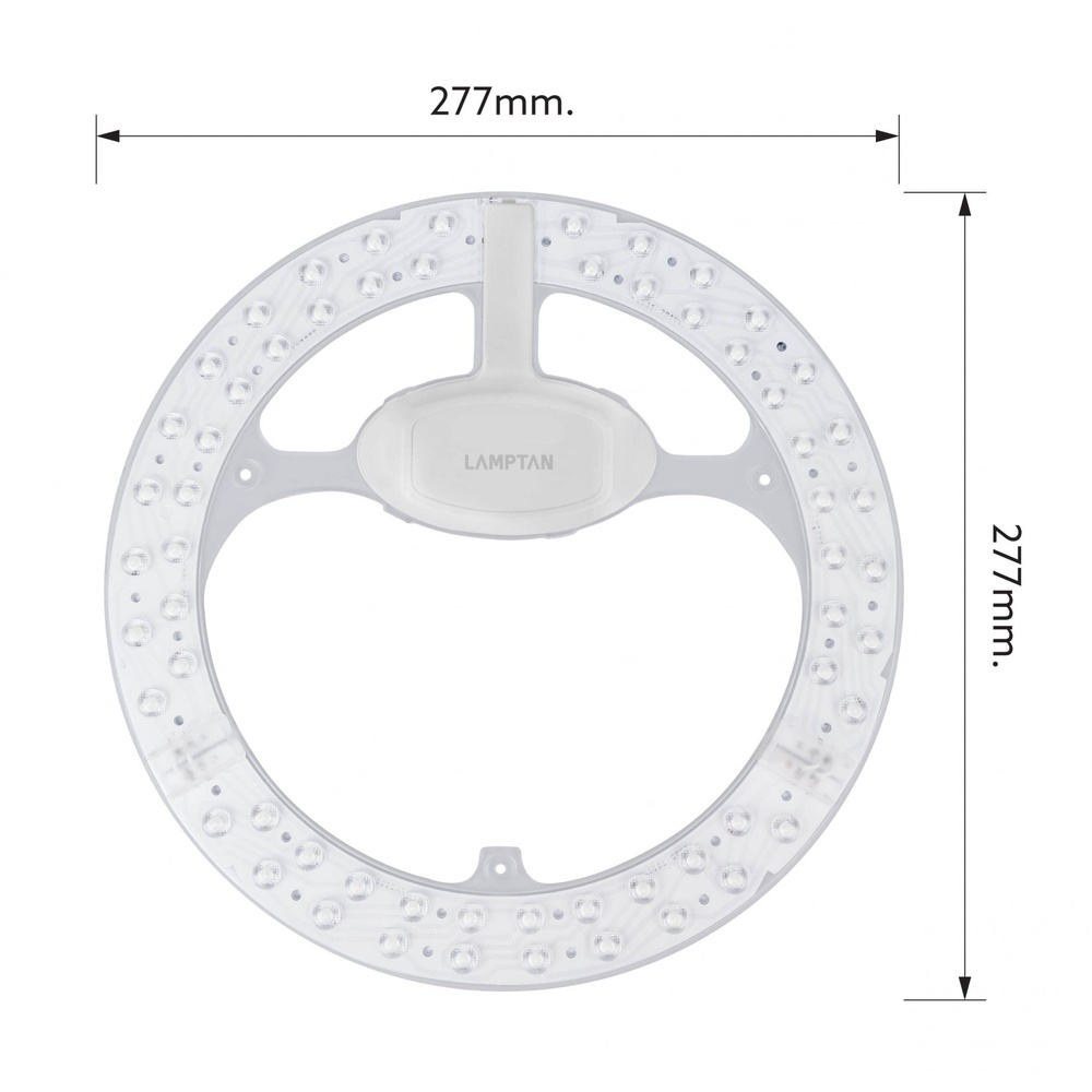LAMPTAN หลอดไฟเพดานวงกลม แผงแม่เหล็ก LED LENS 55W แสงเดย์ไลท์