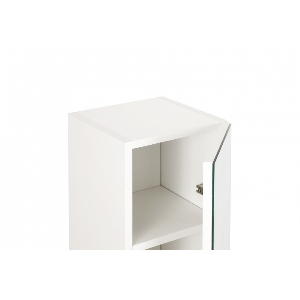 Verno ตู้วางของทรงสูงพร้อมกระจก รุ่น DCZ002 ขนาด 25x120x23 ซม. สีขาว