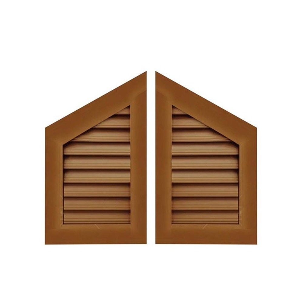 WT จั่วพีวีซี IV-01 60x40ซม. สีสัก พร้อมมุ้ง