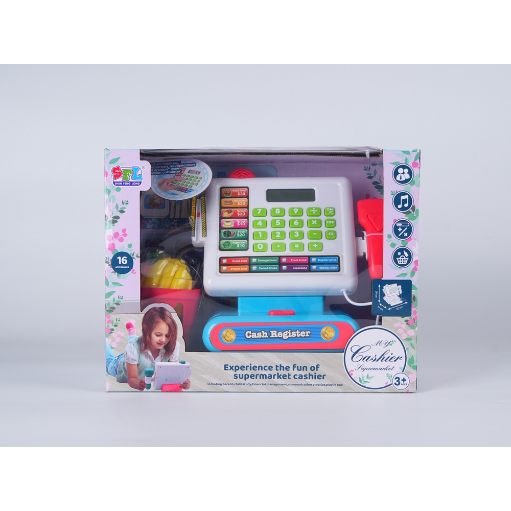 TOYS ของเล่นแคชเชียร์คิดเงิน รุ่น 16853 ขนาด 31.5x15x24.5 ซม. คละสี
