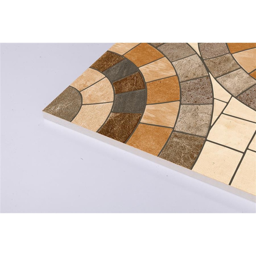 Marbella กระเบื้องเซรามิคปูพื้น 40X40 ซม. รุ่น ไซเคิล บล็อก บราว S407 Matt (12P)