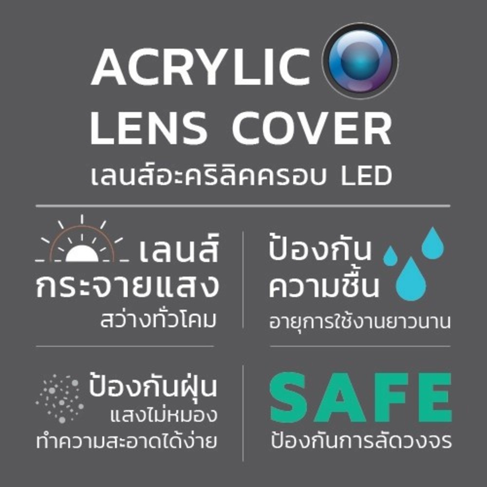 LAMPTAN โคมไฟเพดาน 3 แสง LED 24W รุ่น MOON