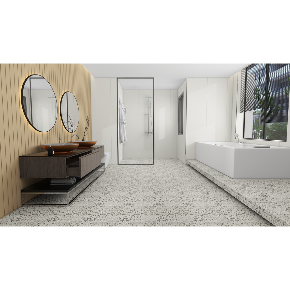 Marbella กระเบื้องเซรามิคปูพื้น 40X40 ซม. รุ่น ชิโน HK9240 Matt (12P)