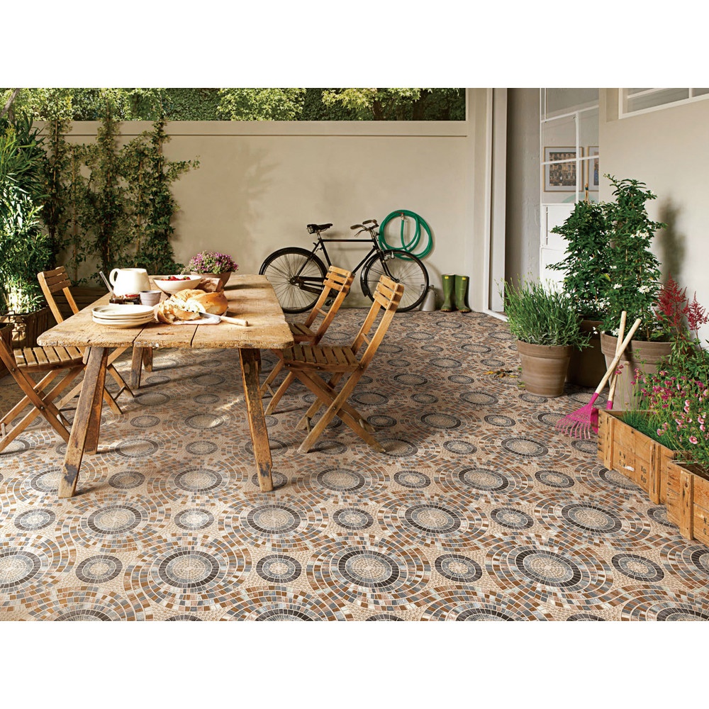 Marbella กระเบื้องเซรามิคปูพื้น 40X40 ซม. รุ่น สเปโต บราว HJP03 Matt (12P)