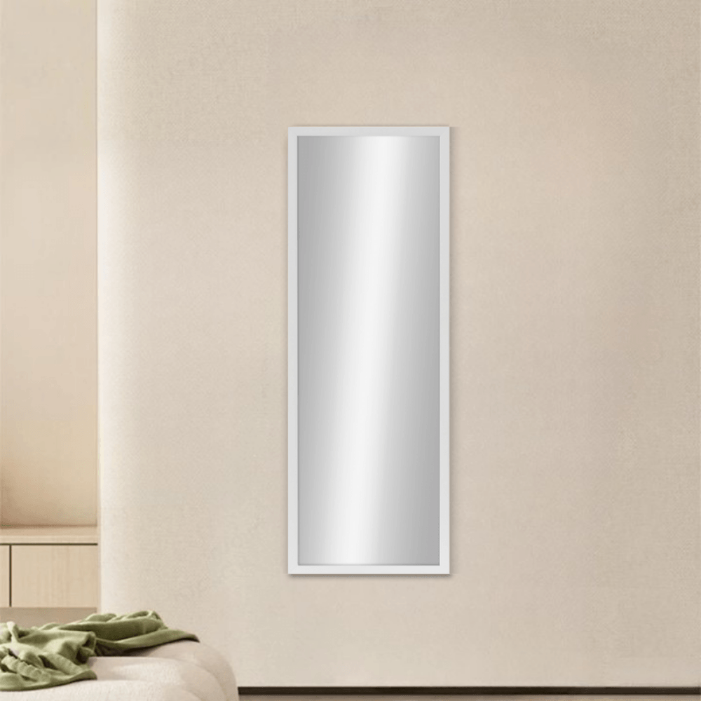 Nice กระจกมีกรอบ (PS) รุ่น สลิม-ไวท์ ขนาด 30x90 ซม. สีขาว