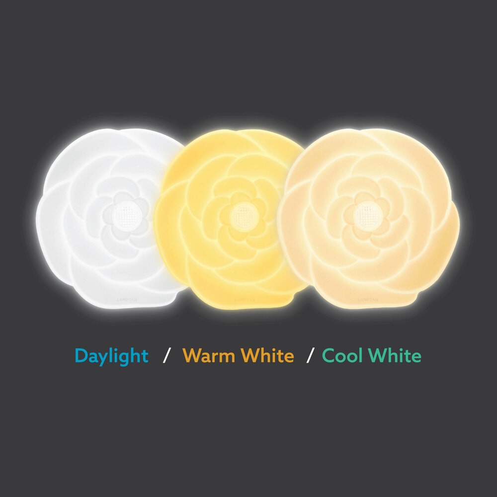 LAMPTAN โคมไฟเพดาน LED 50W รุ่น CAMELLIA ปรับได้ 3 แสง