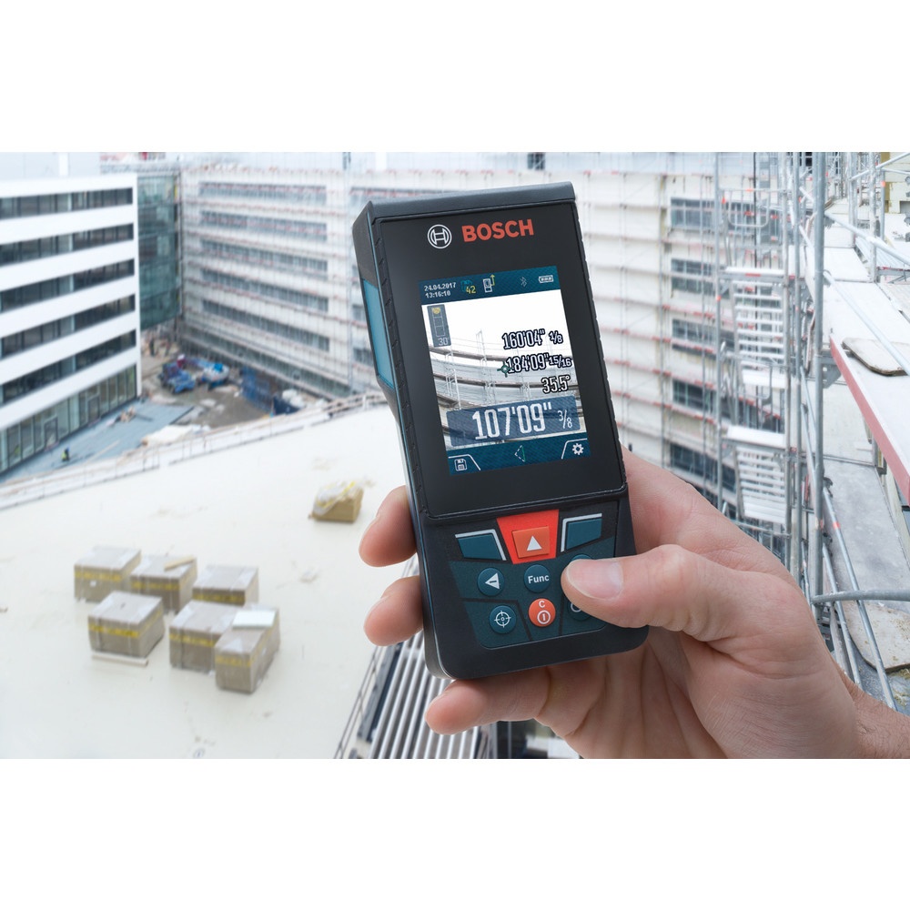 BOSCH เครื่องวัดระยะเลเซอร์หน้าจอดิจิตอล รุ่น GLM 150 C