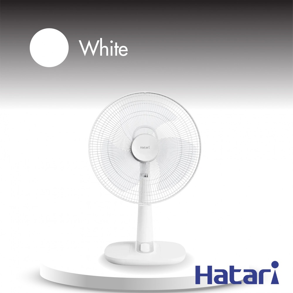 HATARI พัดลมตั้งโต๊ะ 16" T16M1 ขาว