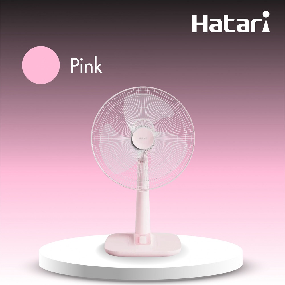 HATARI พัดลมตั้งโต๊ะ 18" T18M1 ชมพู