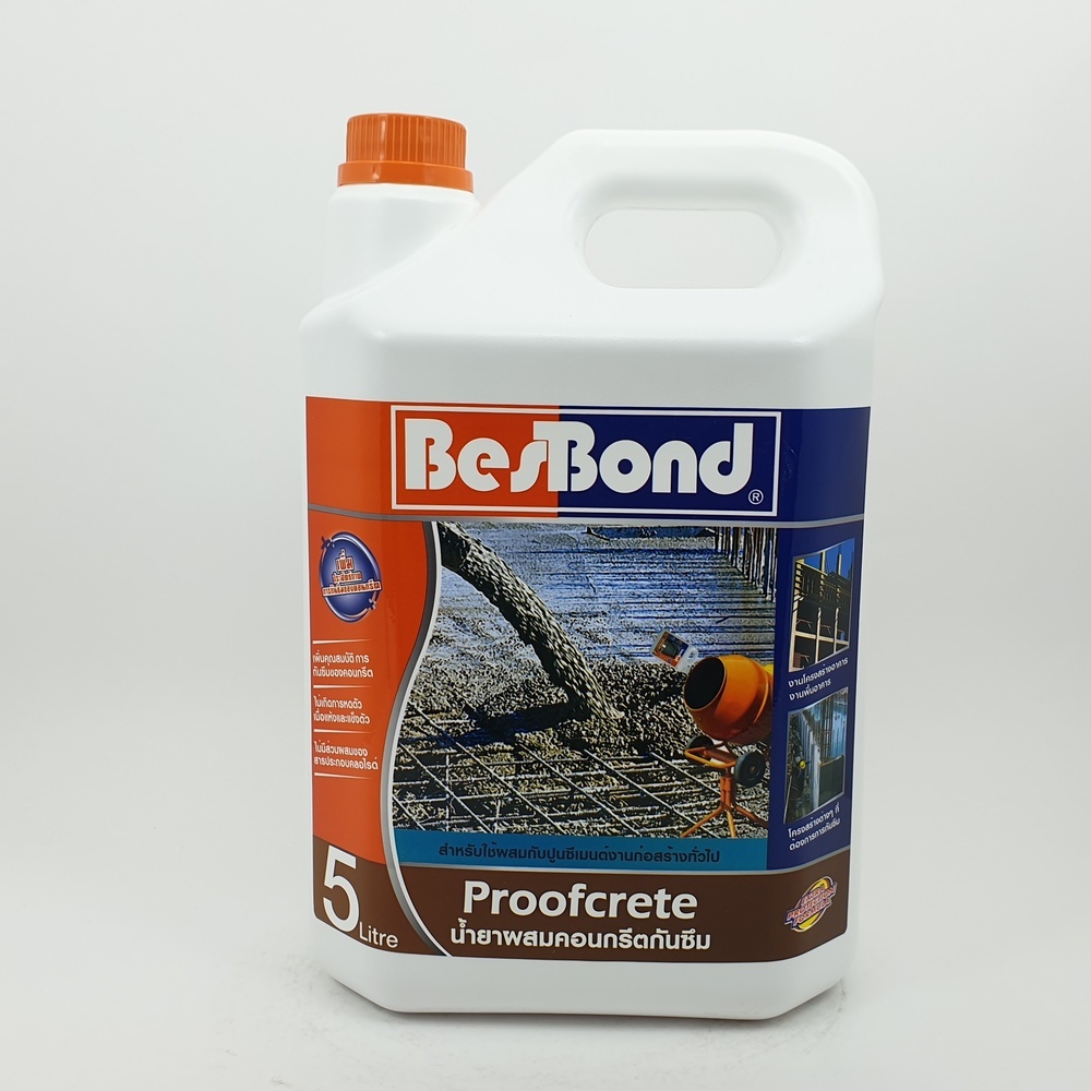 BESBOND น้ำยาผสมคอนกรีตกันซึม  5 ลิตร