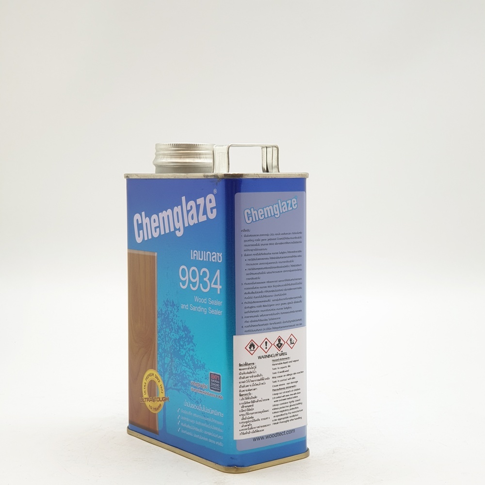 Chemglaze เคมเกลซ โพลียูรีเทน 9934 รองพื้นไม้ 1/4กล. สีใส