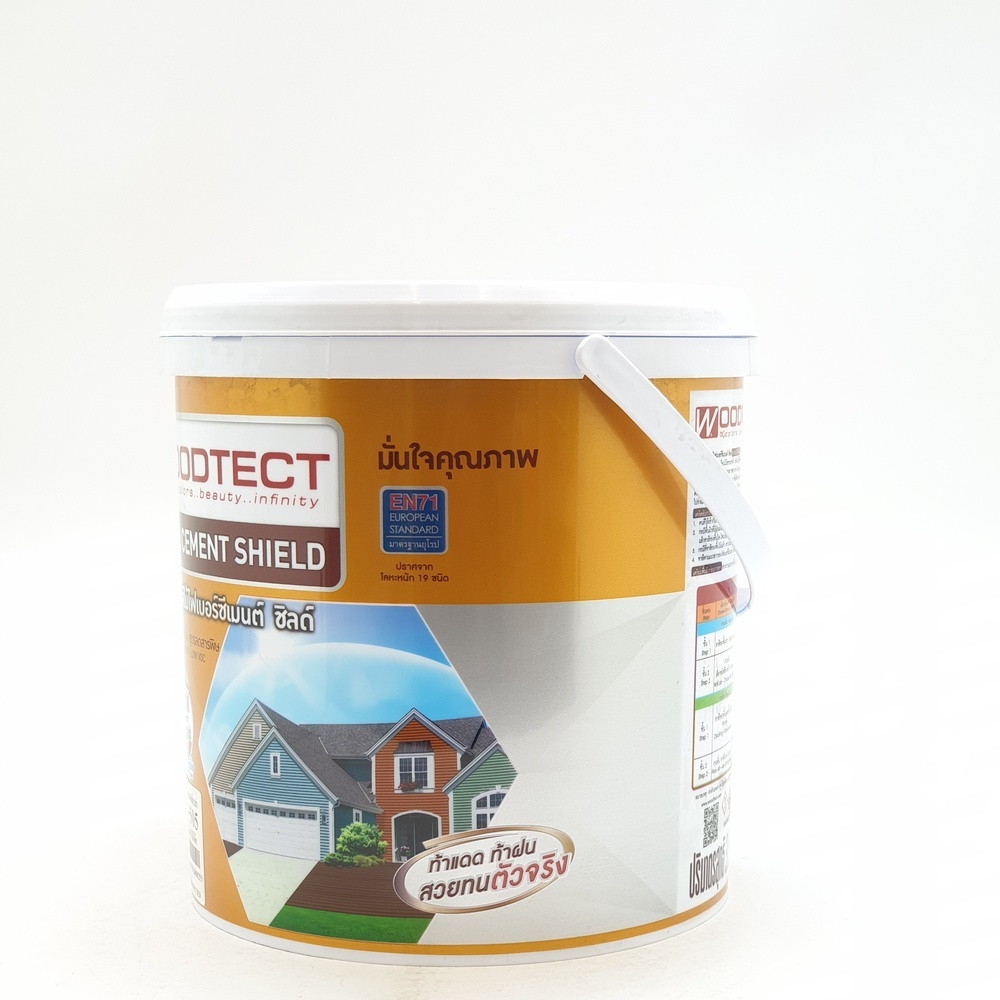 Woodtect วูดเทค เดคกิ้งไฟเบอร์ซีเมนต์ FD-505 ด้าน 1กล. สีไม้โอ๊ค