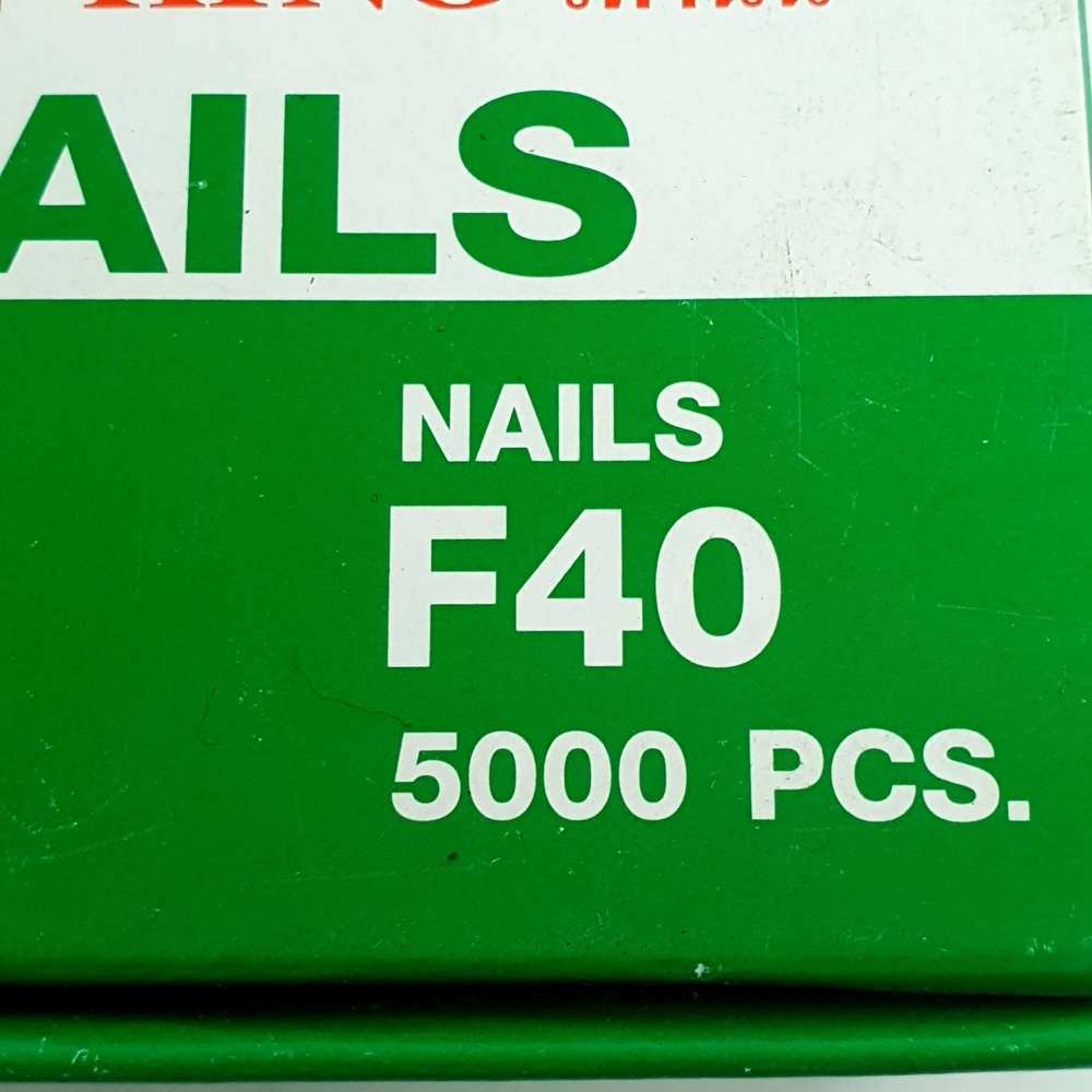 KING ตะปูปืนลมขาเดี่ยวยิงไม้ 40mm.รุ่น F40 5000นัด สีเขียว