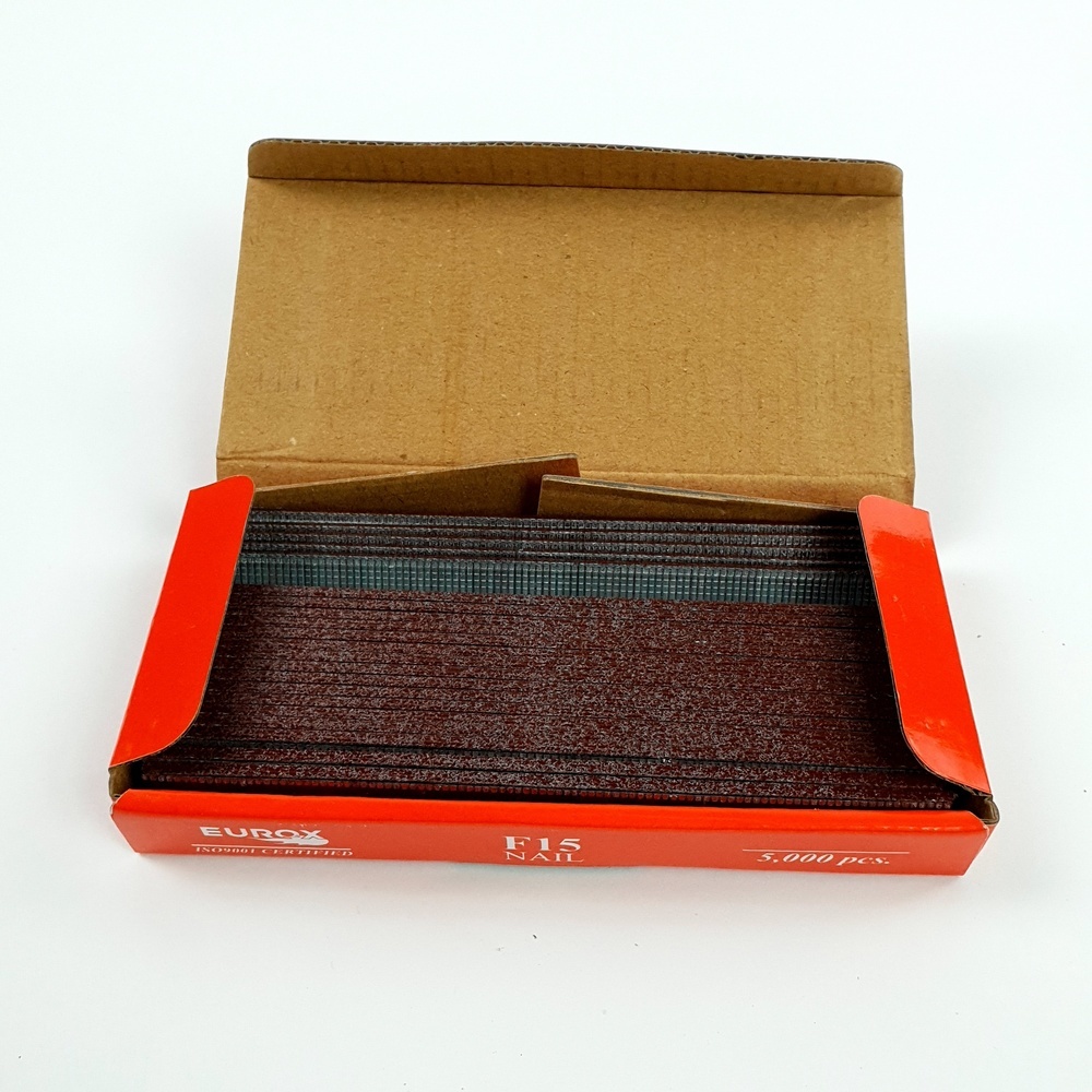 EUROX ตะปูปืนลมขาเดี่ยวยิงไม้ 15mm.รุ่น F15 สีแดง