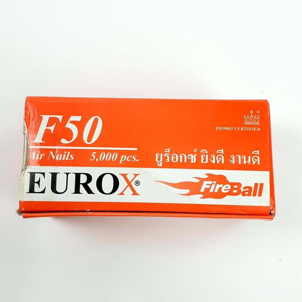 EUROX ตะปูปืนลมขาเดี่ยวยิงไม้ 50mm.รุ่น F50 สีแดง
