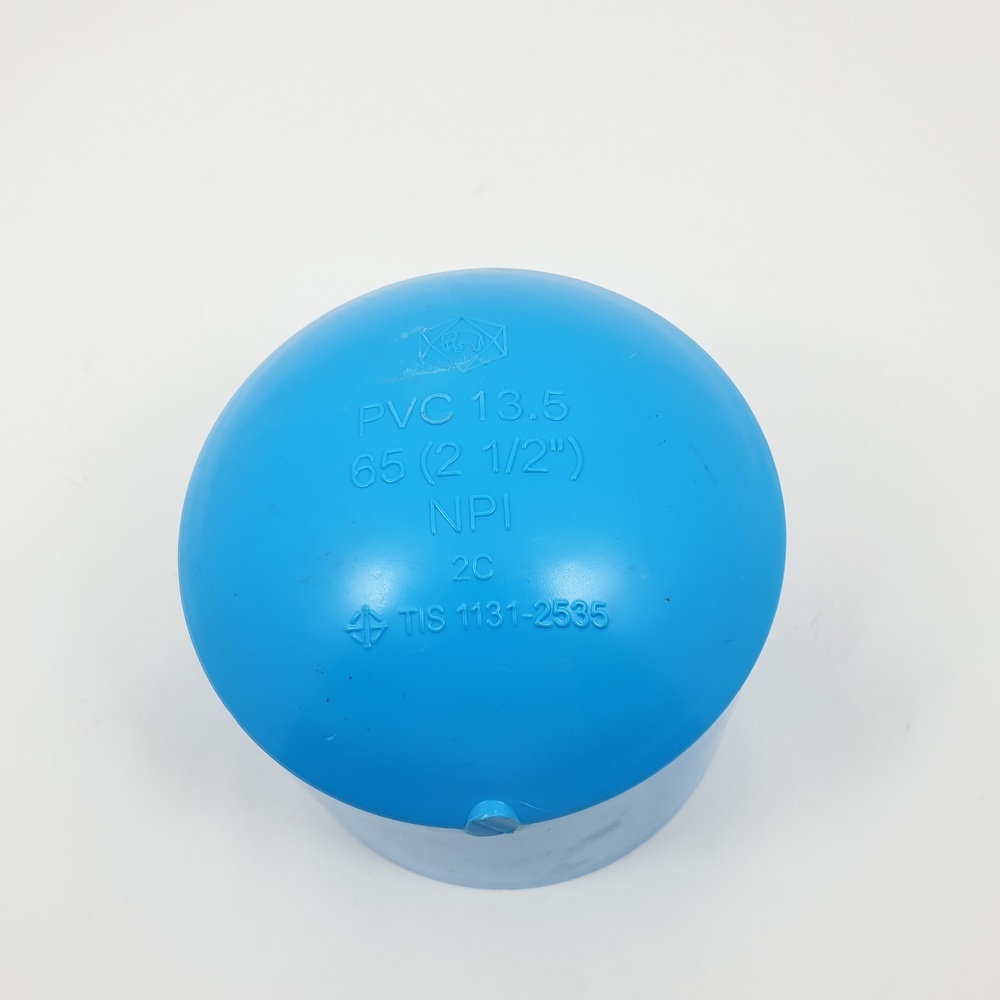 SCG ฝาครอบพีวีซี หนา 2 1/2"(65) ชั้น 13.5 สีฟ้า