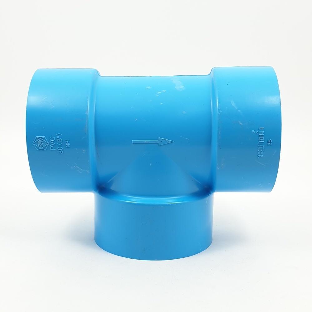 SCG สามทาง บาง 3"(80) ชั้น 8.5 สีฟ้า