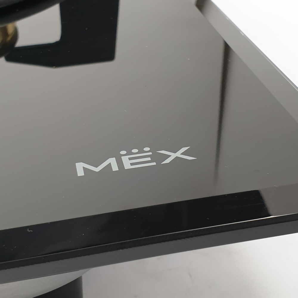 MEX เตาแก๊สกระจก 2 หัวทองเหลือง V7825C สีดำ
