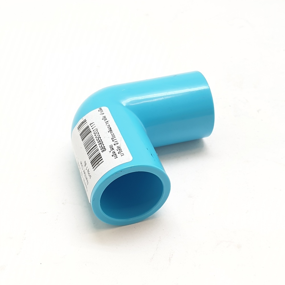 NUMBER ONE ข้องอ 90 หนา 1/2"(18) ชั้น 13.5 สีฟ้า