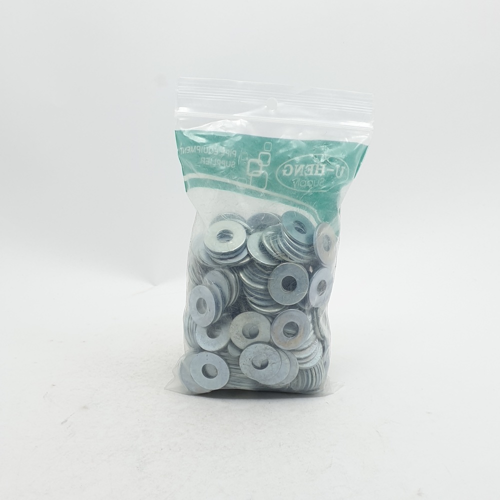 U-HENG แหวนอีแปะ ชุบขาว ขนาด 5/16" (แพ็ค 1 KG.)